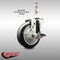 Service Caster 4 Inch 316SS Black Polyurethane Swivel 12mm Threaded Stem Caster with Brake SCC-SS316TS20S414-PPUB-BLK-TLB-M1215 - alternate 3